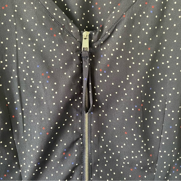 Tommy Hilfiger Red, White, And Blue Navy Dress Zipper Size Small Patriotic Midi - Picture 7 of 8